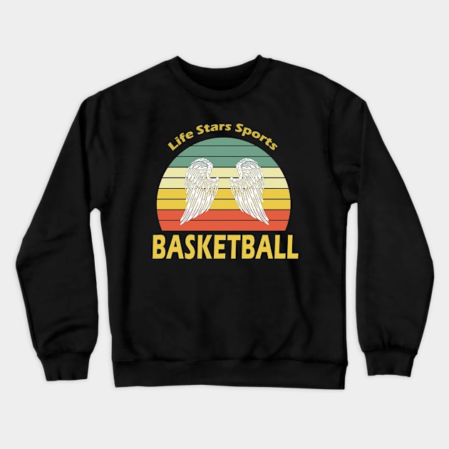 The Retro Basketball Crewneck Sweatshirt by Usea Studio